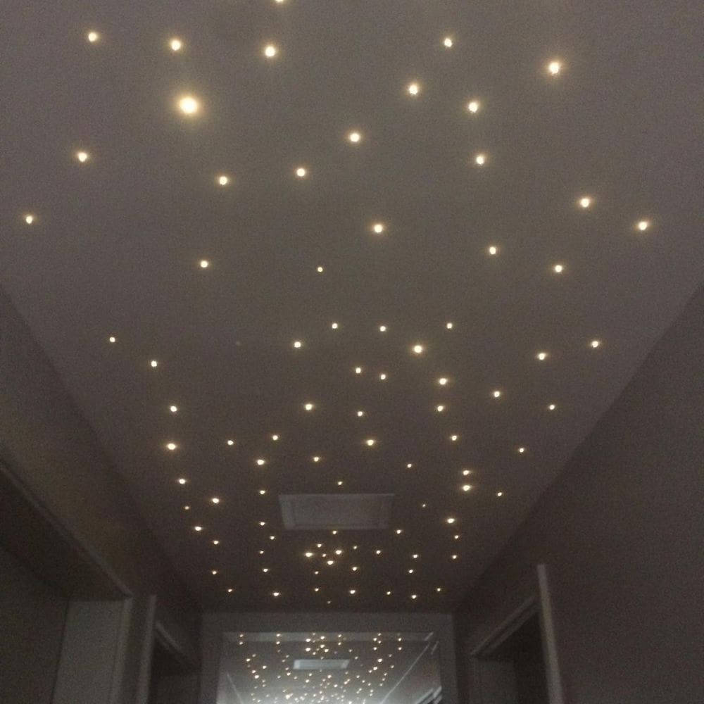 Kit Noite Estrelada Fibras Ótica 600 Efeito Estrelado Branco