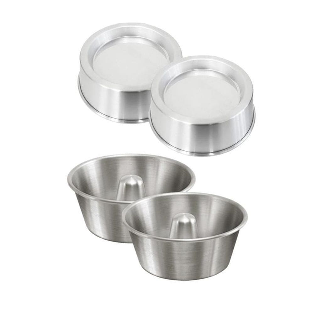 Kit 2 Formas De Pudim Suíça + 2 Formas Ballerine