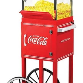 Carrinho Pipoca 127v 122x35cm Coca-cola Pipoqueira Eletrica