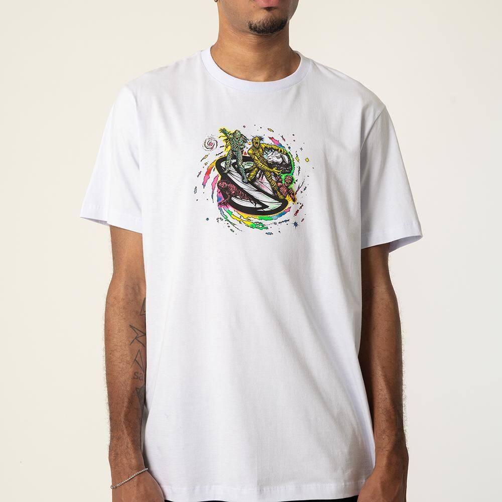 Camiseta Lost Mummy Saturn SM26 Masculina Branco