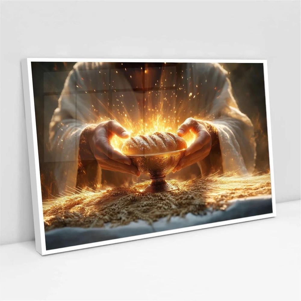 Quadro Jesus E A Ceia - 50X70Cm