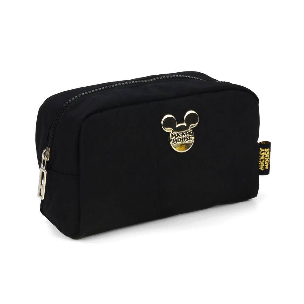 Necessaire Disney Mickey Mouse Básica Nylon Preta 20x11x6cm