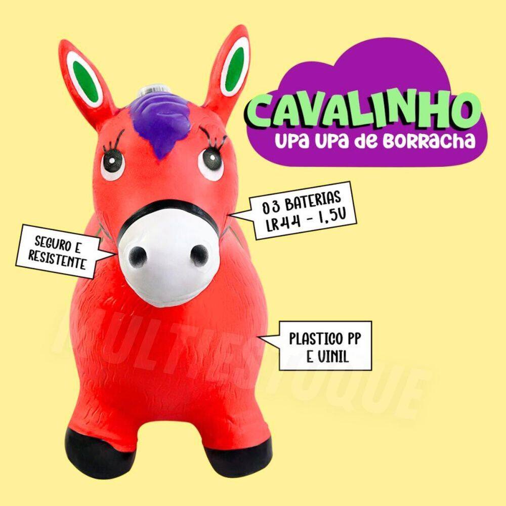Cavalinho Upa Upa Colorido Com Sons - Pula Pula