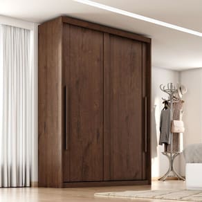 Guarda-roupa Mdf 2 Portas 3 Gavetas Splendido Jacarandá