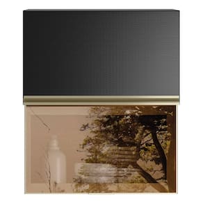 Armário Aéreo 2 Portas Mdf Reflecta Basculante 60cm Proença Nogueira/Carbono Prime