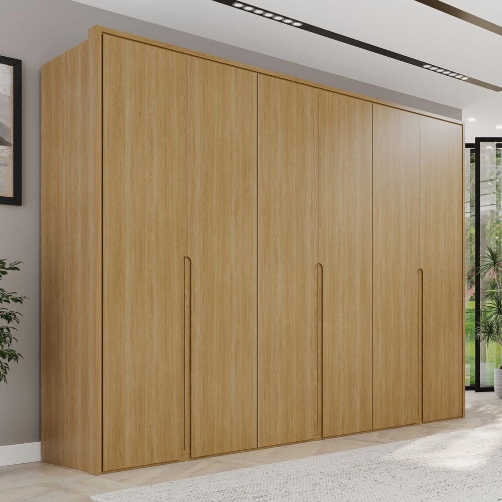 Guarda-roupa Casal 6 Portas 6 Gavetas Lizz Hannover