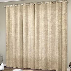 Cortina Quarto/Sala 3X2,60 Cristal Cetim Amassado