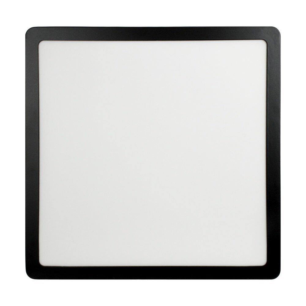 Painel Led Quadrado Sobrepor 24w 4000k Foxlux Preto