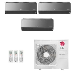 Ar-Condicionado Multi Split Inverter LG 30.000 (1x Evap HW Artcool 7.000 + 1x Evap HW Artcool 12.000 + 1x Evap HW Artcool 18.000) Quente/Frio 220V