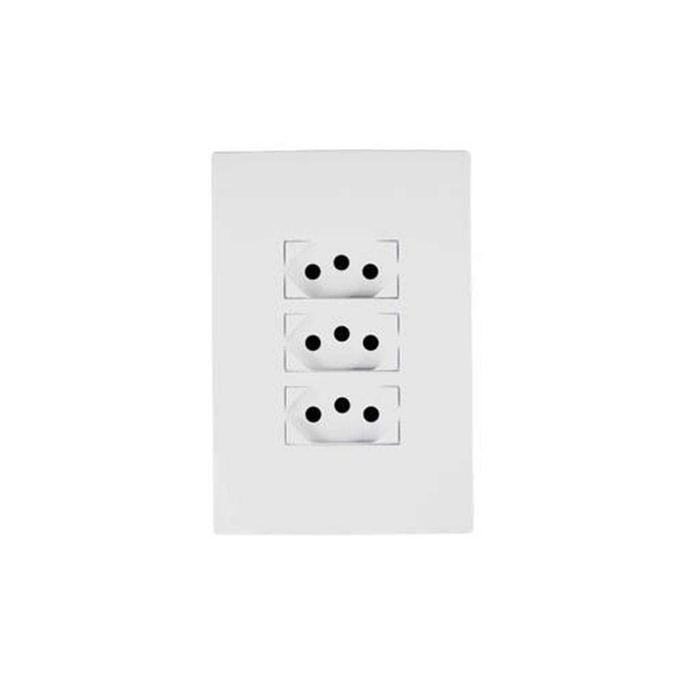 Conjunto 3 Tomadas 10a Linha I9 Ilumi - Kit De Tomadas Elétricas