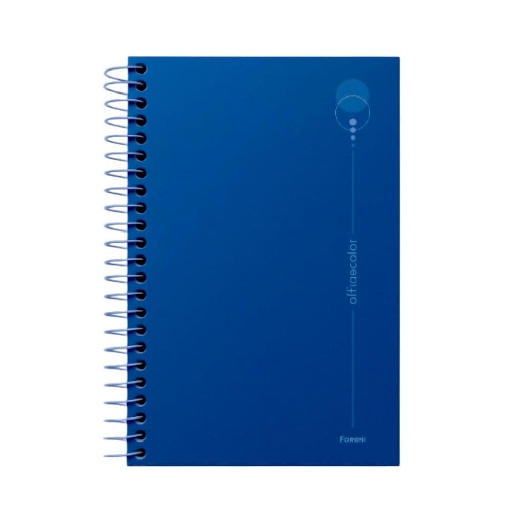 Caderneta Anotações 1/8 80F Office Color Azul Escuro Foroni