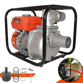 Motobomba D’Água À Gasolina Vulcan VMB653S Motor 4 Tempos 196cc 6,5HP de Potência Alto Escorvante Com Vazão de 60.000 Litros/Hora