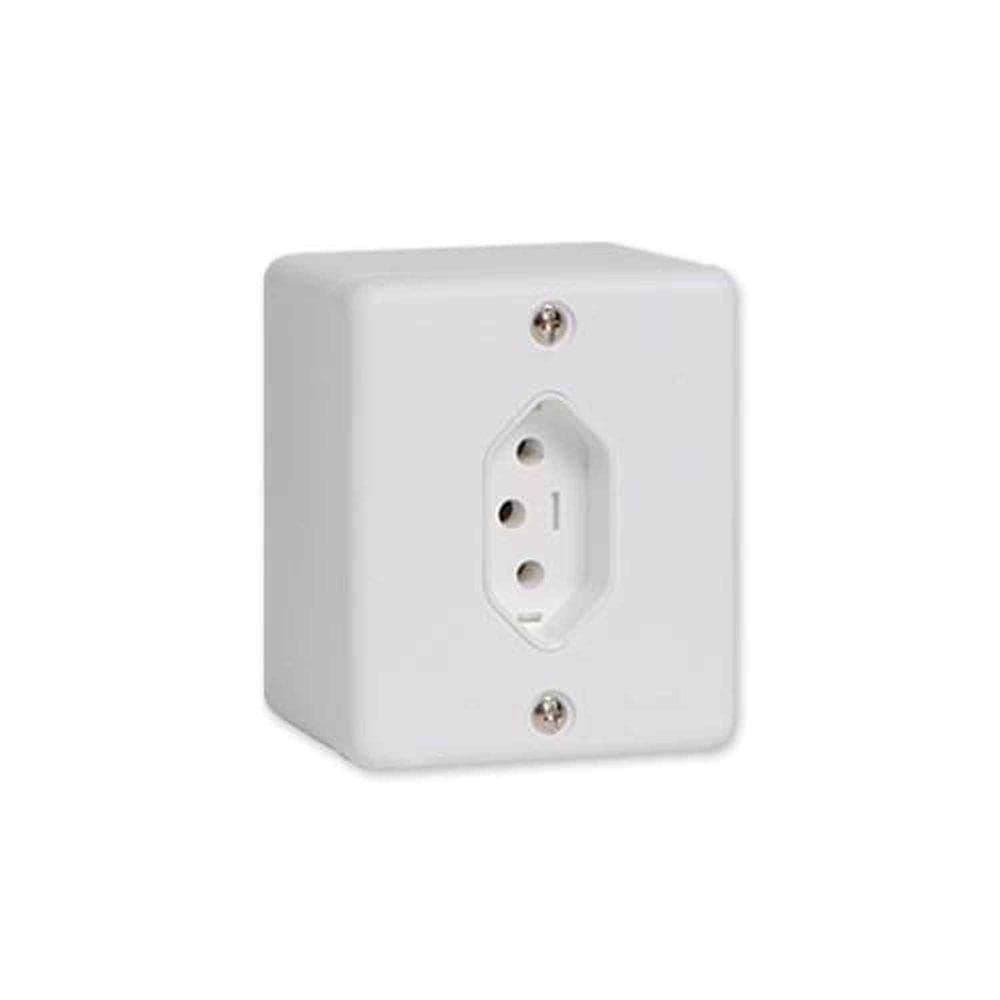 Tomada 3p 10a Linha Box Ilumi - Conjunto De Tomadas Elétricas