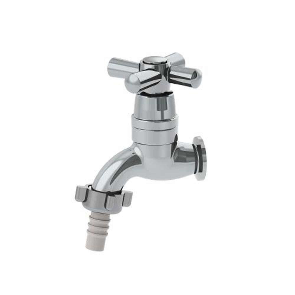 Torneira Jardim Curta 1128 Cromada 1/2`` - Acabamento C31, Abs, 1/4 De Volta