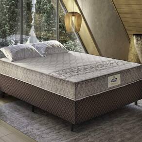 Cama Box Conjugado Casal com Colchão (138x59x188) Macau Gazin CR35359 Marrom