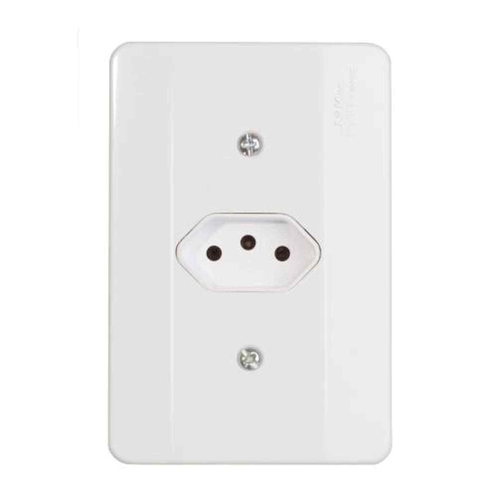 Tomada 3p 10a Linha Millenium Mectronic - Conjunto De Tomadas Elétricas