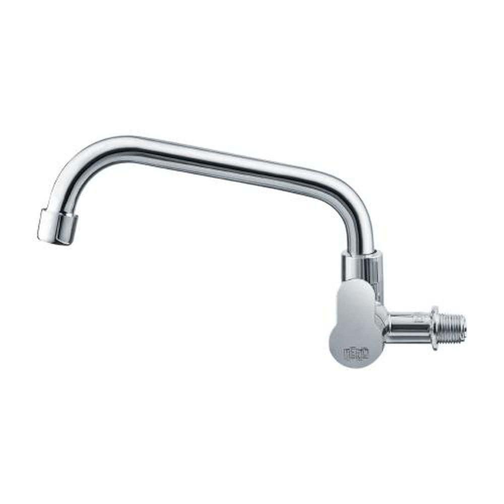 Torneira Tivoli Bica Móvel Parede Baixa Branca/cromada - Abs De Alta Qualidade