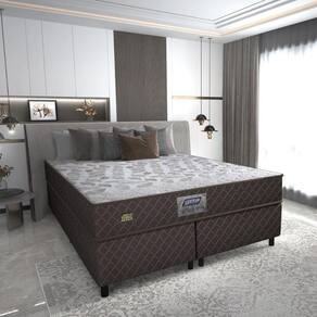 Cama Box Conjugado Queen com Colchão (158x57x198) Sonopro Gazin CR35337