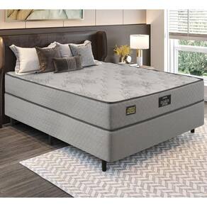 Cama Box Conjugado Casal com Colchão (138x63x188) Sonopromax Gazin CR35335 Cinza