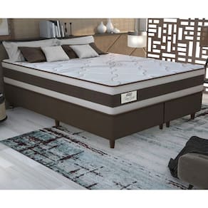Cama Box Conjugado King com Colchão (193x73x203) Sleep Gold Gazin CR35356