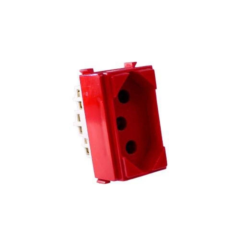 Tomada 20a Vermelha - Módulo Linha I9 Ilumi