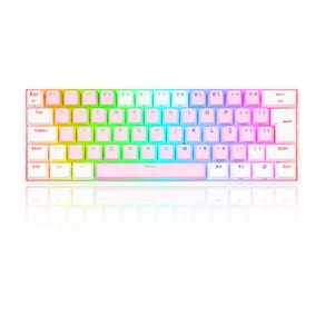 Teclado Mecânico Redragon Draconic Pro RGB Switch Marrom Rosa e Branco - K530PW