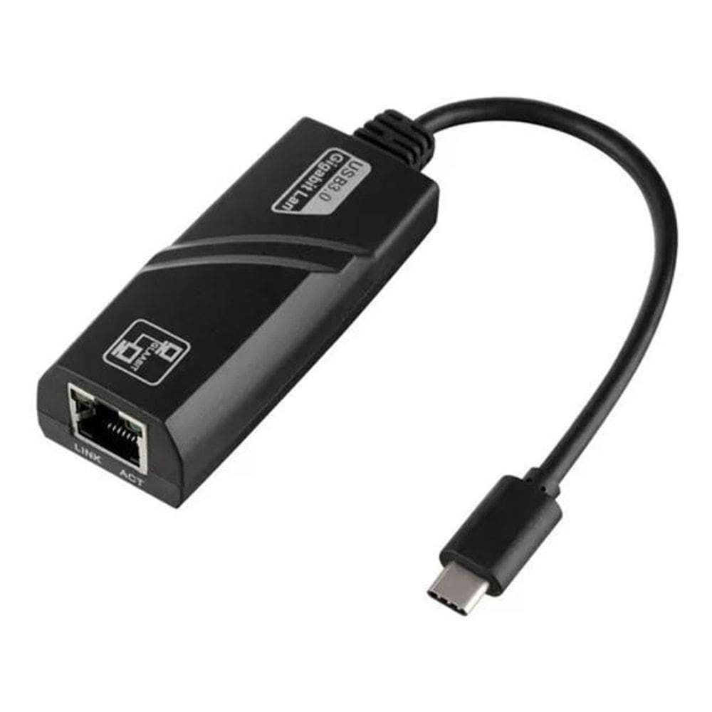 Adaptador Conversor Usb Type-C Tipo C M X Rj45 F 10/100/1000