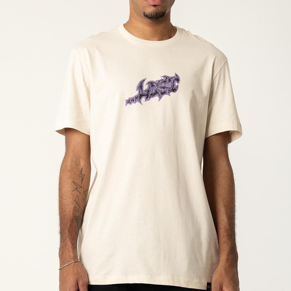 Camiseta Lost Dysfunctional SM26 Masculina Tapioca