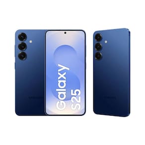 Celular Samsung Galaxy S25 5G, 128GB, 12GB RAM, Câmera Tripla de 50+12+10, Tela Grande de 6.2" - Azul Marinho