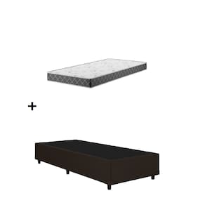 Cama Base Solteiro Marrom Colchão D20 88x188x12