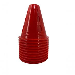Cones Para Slalom Go Roller Patins Freestyle 10 Unidades Vermelho