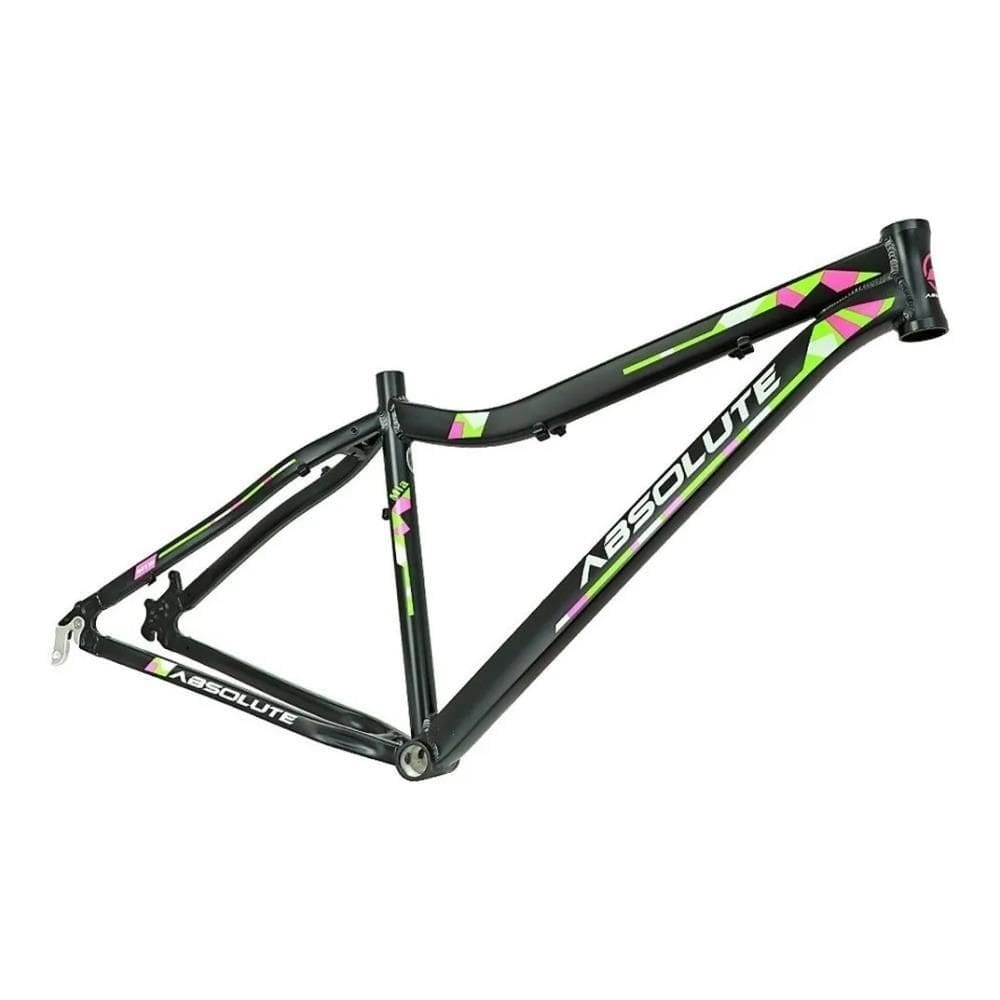 Quadro Mia II Aro 29 Alumínio Preto/Verde/Rosa Feminino MTB