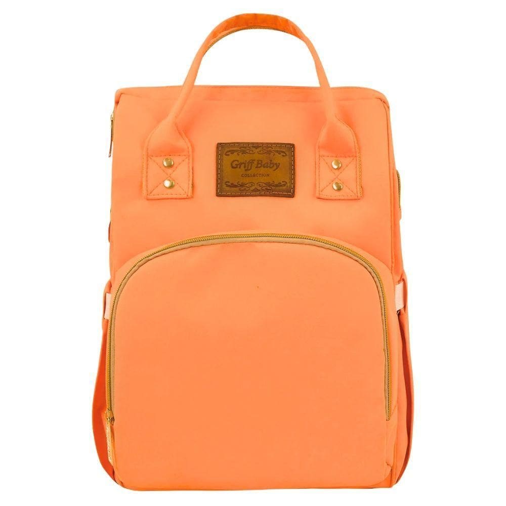 Mochila Maternidade Basic Baby Classic Style Laranja