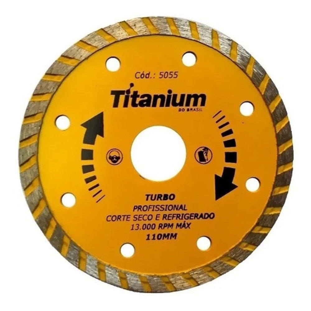 Disco Diamantado 110mm X 22,23mm Turbo Titanium 5055