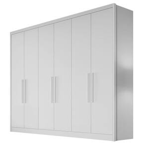 Guarda Roupa Casal New Messina 6 Portas 6 Gavetas Neve - Novo Horizonte