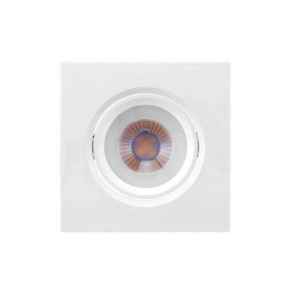 Embutido Led Quadrado Completo 5w Amarelo - Brilia