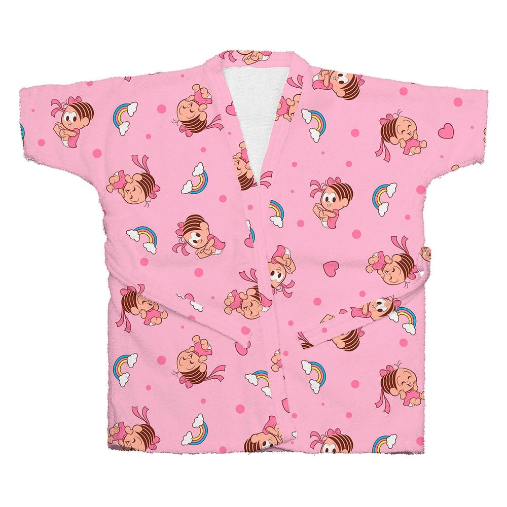 Roupão de Banho Infantil Atoalhado Turma da Mônica Baby