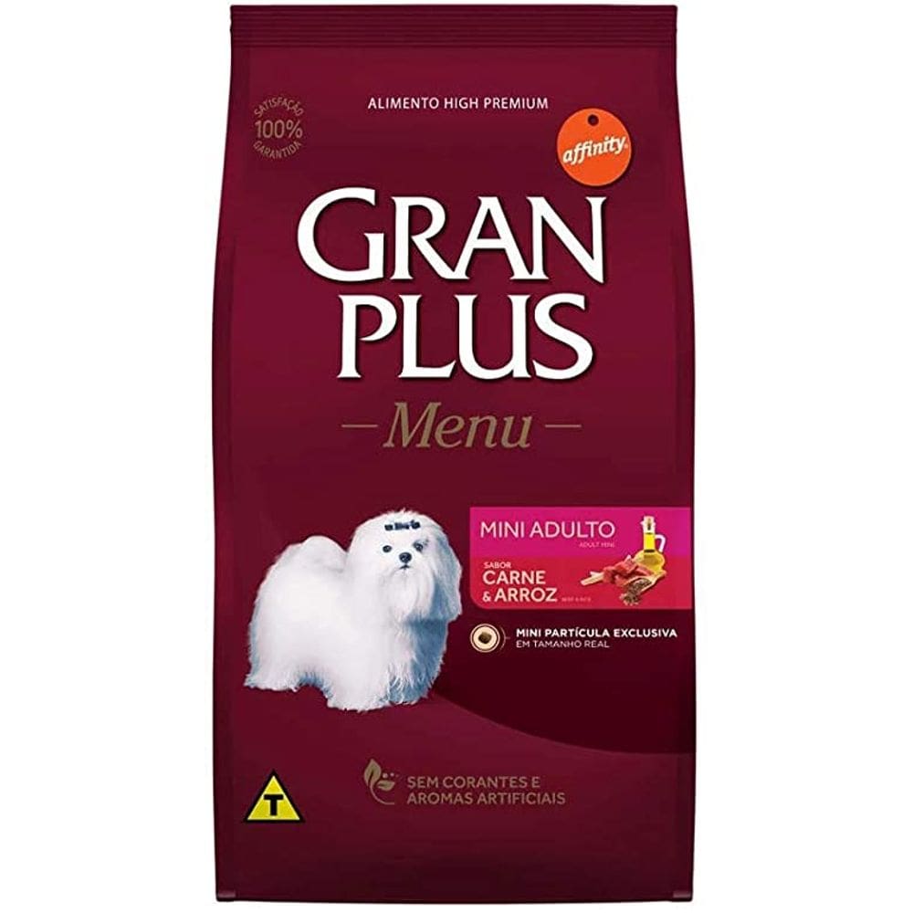 Gran Plus Caes Ad. Mini Carne 1Kg