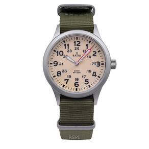 Relógio masculino RATIO Quest RTQ011 Field 100m com cristal de safira