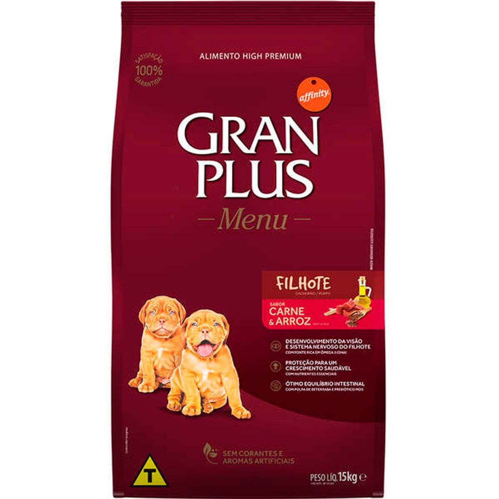 Gran Plus Caes Filh. Carne 15 Kg