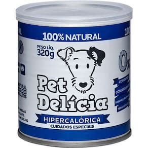 Pet Delicia Lata Caes Receita Hipercalorica 320 g