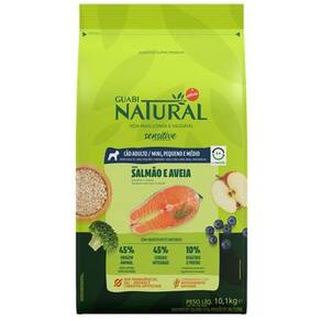 Guabi Natural Caes Sensitive Salmão/Aveia 10,1Kg