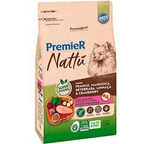 Premier Nattú Caes Ad. RP Frango/Mandioca 1 Kg