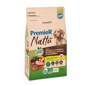 Premier Nattú Caes Fil. Frango/Mandioca 2,5 Kg