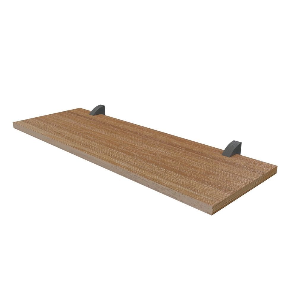 Prateleiras para Quarto Infantil em Mdp com Suporte Clip 7,8x100cm Decore Mel/Preto