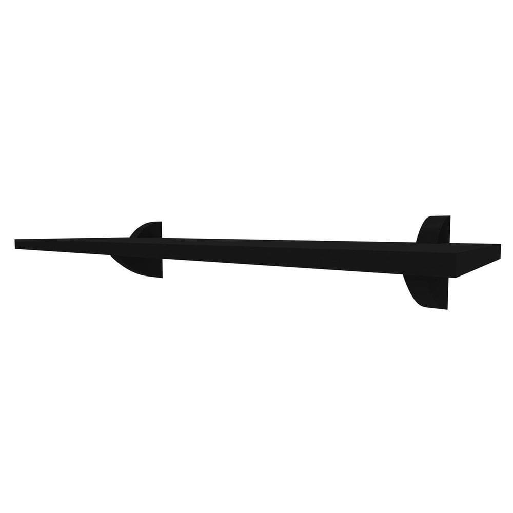 Prateleiras para Quarto Infantil em Mdp com Suporte Clip 7,8x100cm Decore Preto