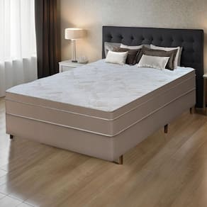 Colchão Queen Com Massageador Espuma D33 Função Ortopédica 158x198cm Bege