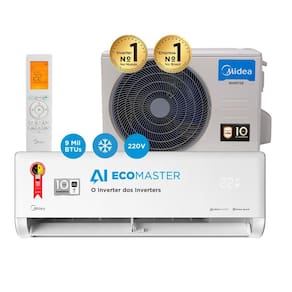 Ar Condicionado 9.000 Btus Split Hw Inverter Springer Midea Ai Ecomaster Connect Frio R-32 42Ezvca09m5/38Ezvca09m5 - 220V