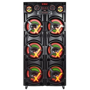 Torre Som 5500W Amvox ACA 5500 Paredão New X Sextuplo Woofer 10 TWS Led USB Bivolt