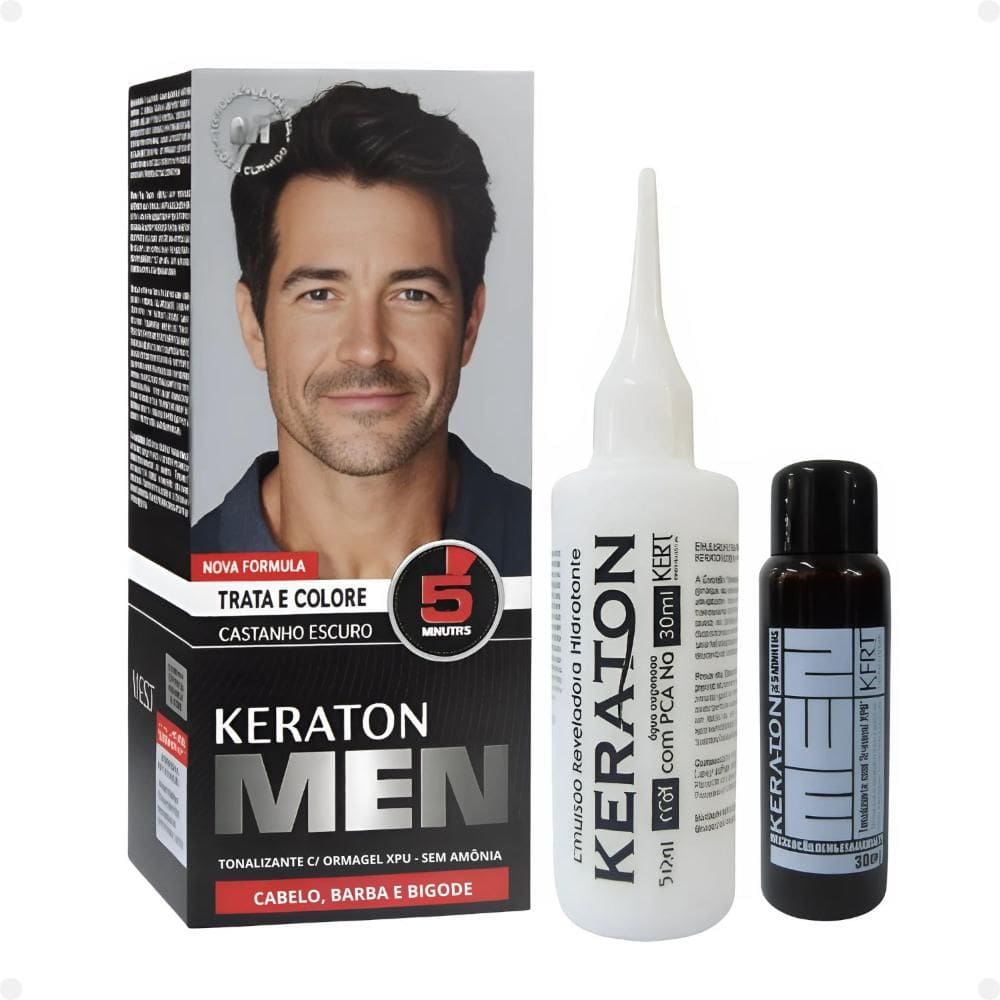 Tonalizante Kert Keraton Men Castanho Escuro